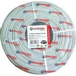 ERSAN ER-2201CU 2+1 1x0,22 mini Coax 2x0,22mm 250 metre CCTV Kamera Kablosu