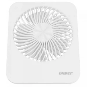 Everest EFN-601 Beyaz 2000mAh 4 Kademeli 4000RPM Hız Metal Ayak Masaüstü Usb Fan