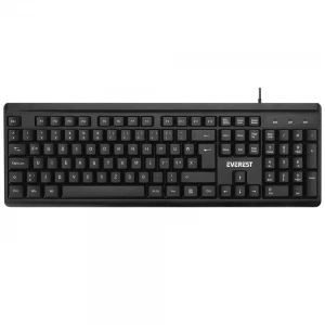 Everest KB-741F Siyah-Gri USB 2 Metre Bakır Kablolu Tamamen Türkçe F Klavye