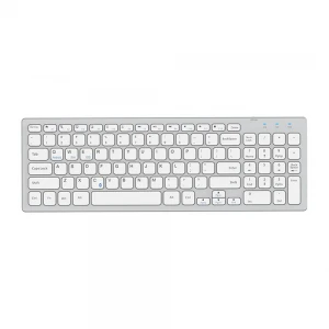 Everest KB-80W Beyaz-Gümüş 2.4Ghz Ultra İnce Q Mac-Win-Android-Ios Uyumlu Kablosuz Klavye