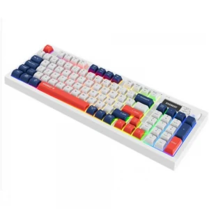 Everest KB-85 SILENT PRO Kablosuz Beyaz-Mavi-Kırmızı SESSİZ RGB Wireless 2.4Ghz Q  Oyuncu Klavyesi