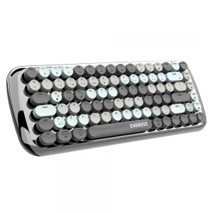 Everest KB-BT09 PARRY Siyah-Gri Bluetooth+ 2.4Ghz Q Yuvarlak Tuşlu Mekanik Klavye Kablosuz klavye