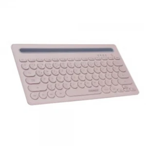 Everest KB-BT84 Pembe-Gri Bluetooth Ultra İnce+Şarjlı Q Mac-Win-Android-Ios Uyumlu Kablosuz klavye