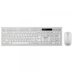 Everest KM-6121 Beyaz Kablosuz Q Slim Klavye + Mouse Set