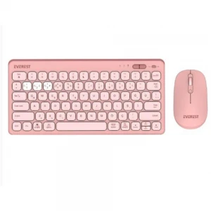 Everest LUMI KM-BT903 Pembe 3in1 3 BT + 2.4 1600dpi  Q Kablosuz Klavye + Mouse Set