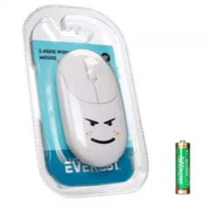 Everest SM-26 FASHION 2.4Ghz Beyaz Kabartmalı Kablosuz Mouse