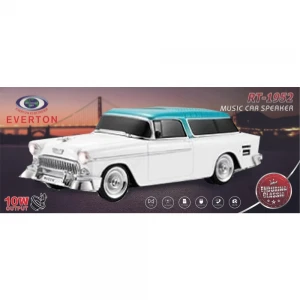 EVERTON RT-1950 Bej Arabalı  Bluetooth Fm-Usb-Tf-Aux Şarjlı Nostaljik Radyo