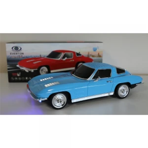 EVERTON RT-1956 Mavi (Blue) Arabalı  Bluetooth Fm-Usb-Tf-Aux Şarjlı Nostaljik Radyo