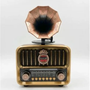 Everton RT-606 Gramofonlu, Şarjlı,  Nostaljik Radyo( Bluetooth-USB-SD-FM)