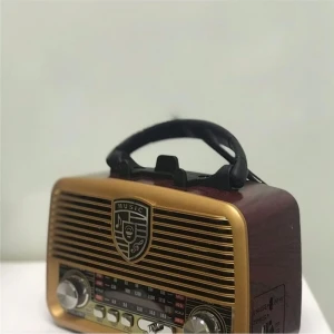 Everton Rt-845 Güneş Enerjili Panelli Bluetooth Fm-usb-Tf Card-Aux  Şarjlı Nostaljik Radyo