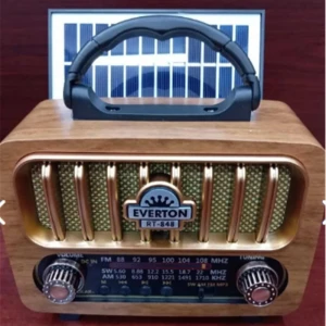 Everton Rt-848 Güneş Enerjili Panelli Bluetooth Fm-usb-Tf Card-Aux Nostaljik Radyo