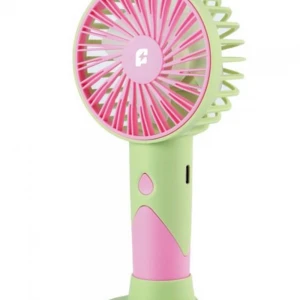 Feny FN-F20 Yeşil-Pembe Kademeli Ultra Sessiz Şarjlı Taşınabilir 500Mah Mini El Fanı