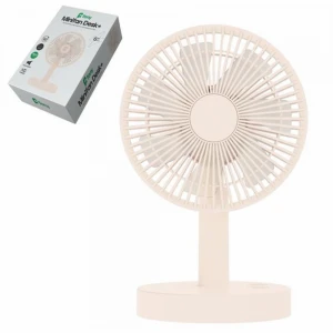 Feny FN-F75 Beyaz 3 Kademeli Otomatik 180 Derece Dönebilen Şarjlı 1800Mah Premium Masa Üstü Fan