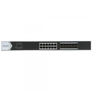 Hikvision DS-3E0524TF(B) 24 PORT(12×Gigabit RJ45 port,12×Gigabit Fiber) Switch