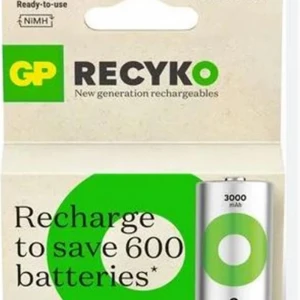 Gp 3000 mAh Orta Boy Şarjlı Pil 2 li  Paket C Boy GP300CHCBMTR-2EB2