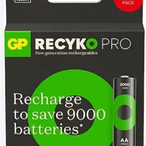 GP AA 2000 mAh Şarjlı Kalem Pil 4+2'li Paket GP2100AAHCB4-2