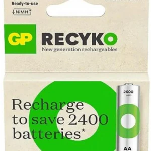 GP AA 2600 mAh Şarjlı Kalem Pil 2'li Paket GP270AAHCEMTR-2GB