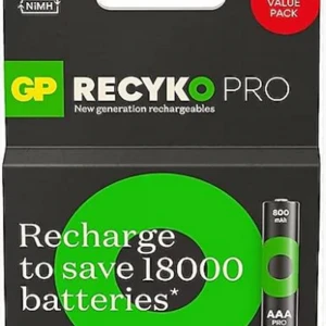 Gp AAA 850 mAh Şarjlı İnce Kalem Pil  4+2'li Paket Recyko GPHCH83BOK