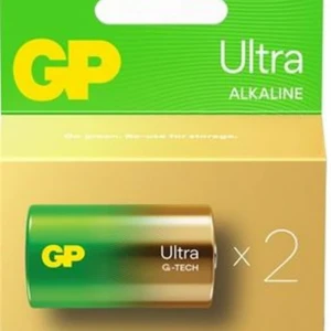 GP G-Tech LR20 Büyük Boy Ultra Alkalin Pil 2'li Paket GP13AU-U2 D Boy