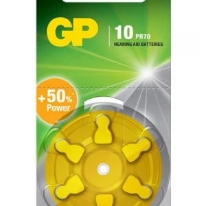 GP ZA10 1.4V Düğme Kulaklık Pili  6'lı Paket