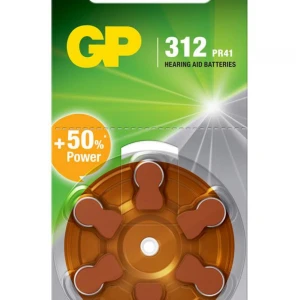 GP ZA312 1.4V Düğme Kulaklık Pili  6'lı Paket