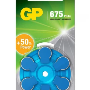 GP ZA675 1.4V Düğme Kulaklık Pili  6'lı Paket