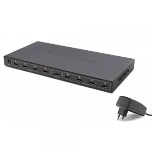 Hadron Hdx1332 8 port Hdmi Splitter 1.4V 1080P 4K 1-In 8-Out Siyah