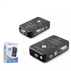 HADRON HDX1360 VGA USB KVM SWITCH 2GİRİŞ 1ÇIKIŞ SİYAH