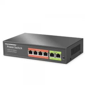 HADRON HDX1440 AI PoE Switch 4 Port 2 Uplink 45W Siyah