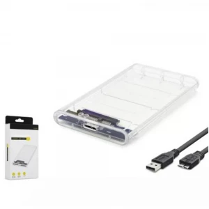 HADRON HDX1760 HDD KUTU USB3.0 PLASTİK SATA 2.5" TRANSPARENT