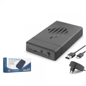 HADRON HDX1794 3.5 İnç SATA HDD Harici Disk Kutusu USB 2.0 Type-C - Siyah