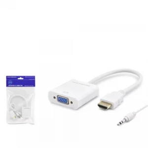 Hadron Hdx2019 Hdmi To Vga F Çevirici 1080P + Audio Beyaz