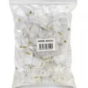 Hadron Hdx5063 Cat6 Konnektör Ez Rj45 Delikli 100Lü Paket Şeffaf