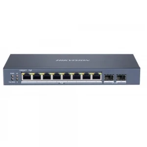 Hikvision DS-3E1510P-SI 8 Port 10-100-1000 Mbps Gigabit Akıllı Yönetilebilir PoE Switch