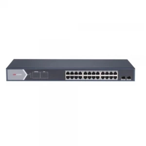 Hikvision DS-3E1526P-SI 26 Port Gbit 24 Port Poe 370W 1xGbit+1xSFP Uplink Yönetilebilir Switch