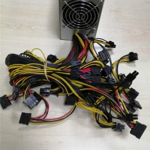 Hiport Maxpower 2000W 1x 20+4pin, 3x Ide, 6x Sata, 16X 6+2p Mining Powersuply Kutulu