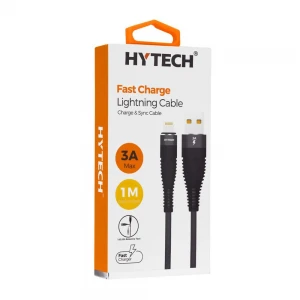 Hytech HY-X325 3A iPhone Lightning 1M, Gri Şarj Kablosu