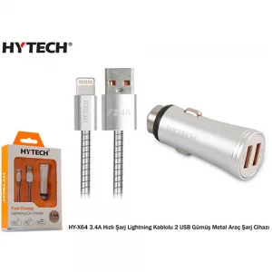 Hytech HY-X64 3.4A Hızlı Şarj Lightning Kablolu 2 