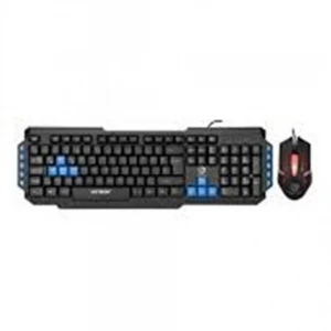 Hytech HYK-46 COMBO  Siyah USB Mavi Tuşlu Q Gaming Oyuncu Klavye +mouse set