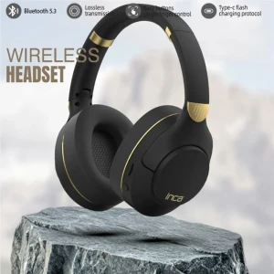 Inca IBK-503S Siyah 5.3 Bluetooth Wireless Kulaklık Micro Sd Kulaklık 400mah Type-c To USB