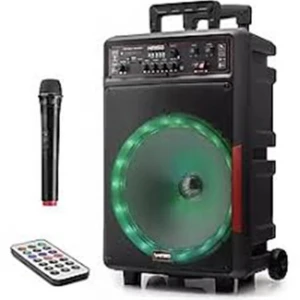 Kımıso QS-1343 30W  Bluetooth Speaker Karaoke Uzaktan Kumandalı 12" 295x225x510MM USB-FM