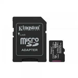 Kingston SDCIT2-128GB 128GB microSDXC Industrial C10 A1 pSLC Card + SD Adapter Hafıza Kartı