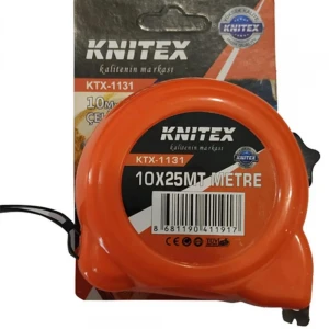 Knitex KTX-1131 Şerit Metre 10 Metre 25mm 