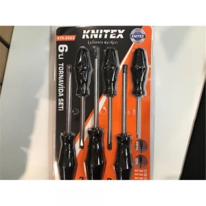 Knitex Ktx-2523 6LI Tornavida Seti 3 Düz 3 Yıldız 