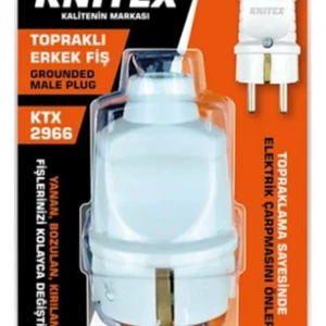 Knitex Ktx-2966 Topraklı Erkek Fiş