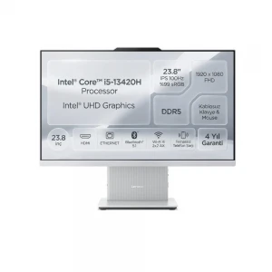 Lenovo Ideacentre 24IRH9 F0HN0054TR I5-13420H 16GB 512GB SSD 23.8" Fhd FreeDOS AIO Bilgisayar