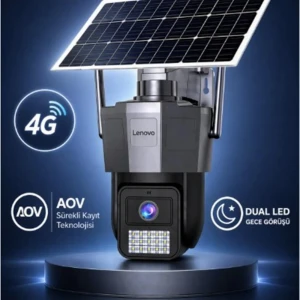 Lenovo X6T-4G 3MP AOV Smart Tek Kamera 4G Solar Kamera
