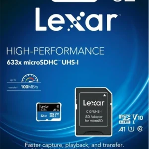 Lexar  32GB A1 V10 U1 Hafıza Kartı + Adaptör
