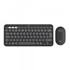 Logitech 920-012245 Grafit Pebble 2 Combo Çoklu Sessiz Kablosuz Türkçe Q Klavye Mouse Seti