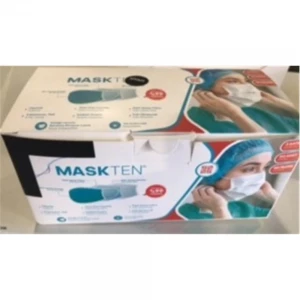 Maskten Siyah 50li Lastik Halkalı 3 Telli Meltblown Maske